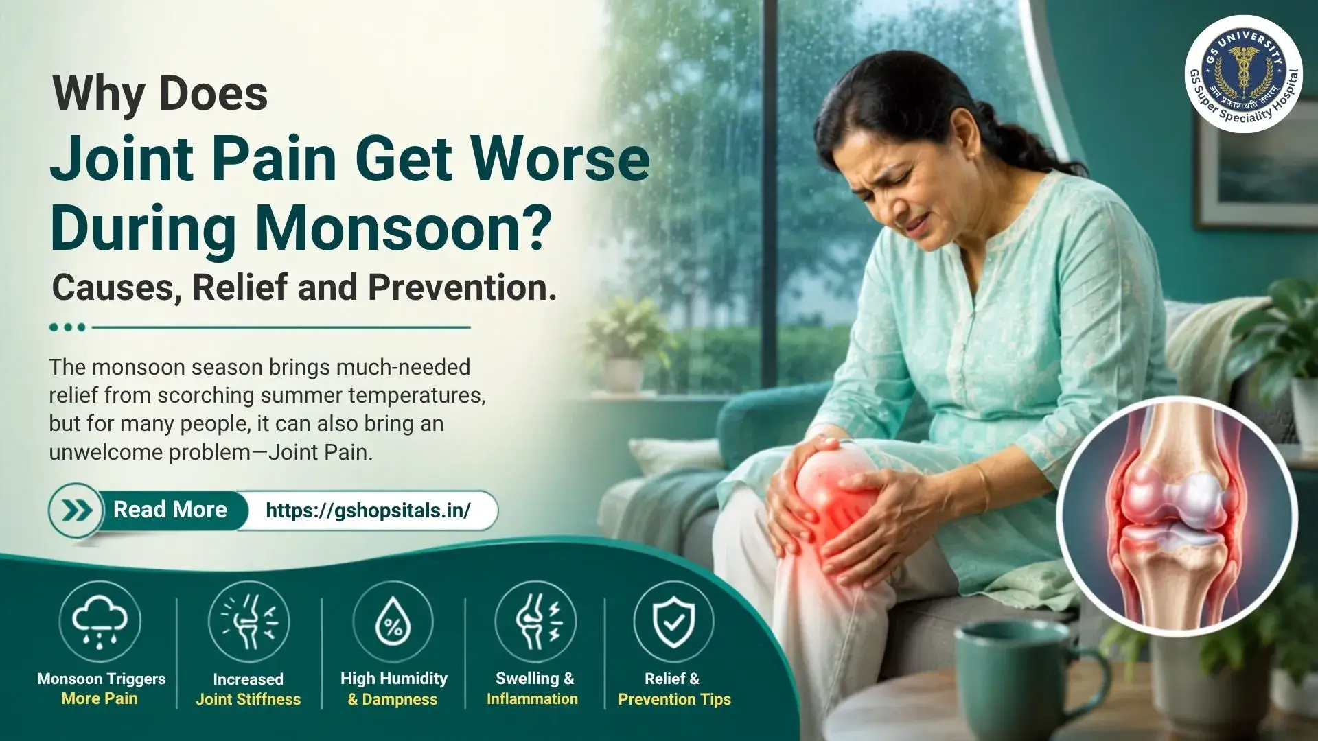 Why Does Joint Pain Get Worse During Monsoon? Causes, Relief and Prevention.
