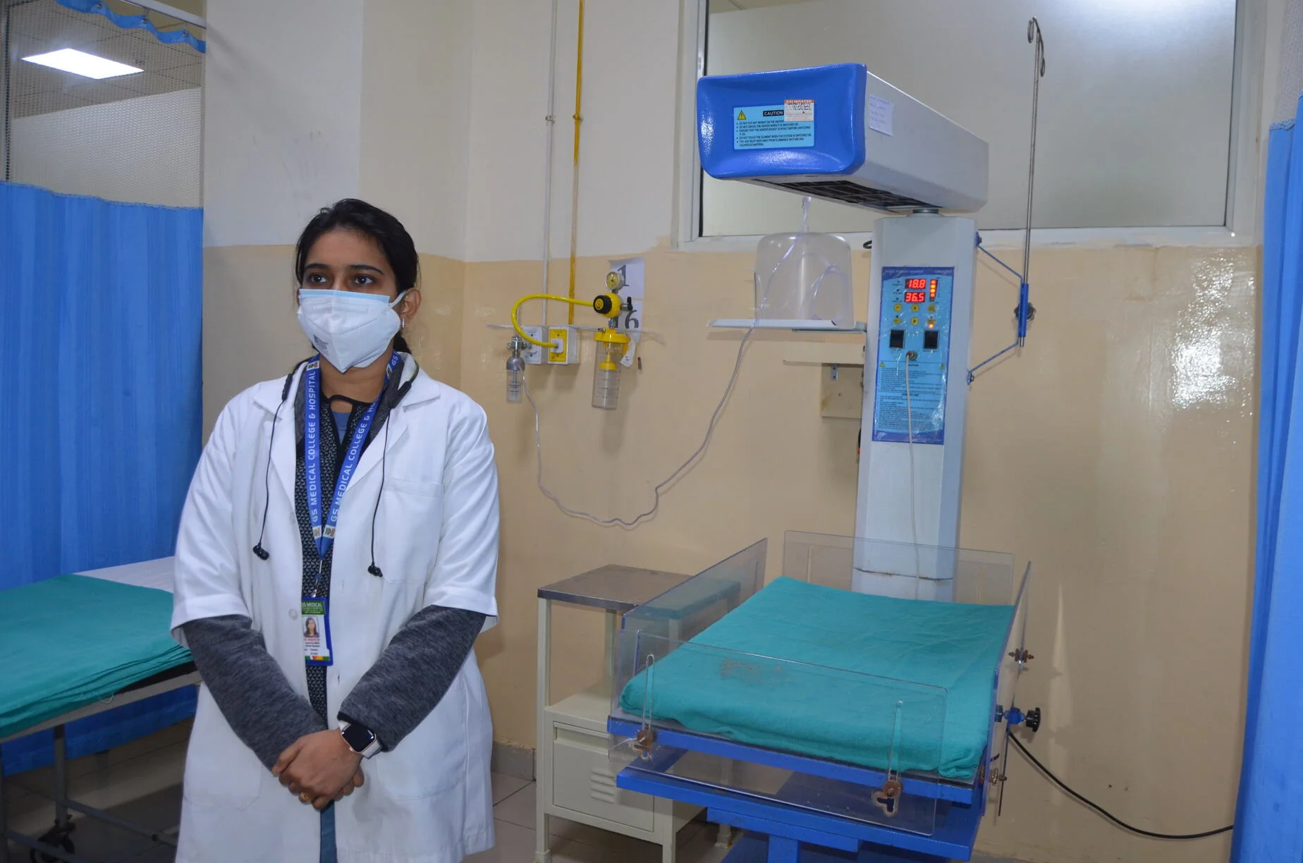 One female doctor in NICT Ward of GS Hospital